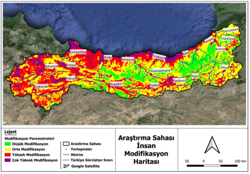 Topografyanın İnsan Modifikasyonu Üzerindeki Etkisi: Doğu ve Orta Karadeniz Örneği