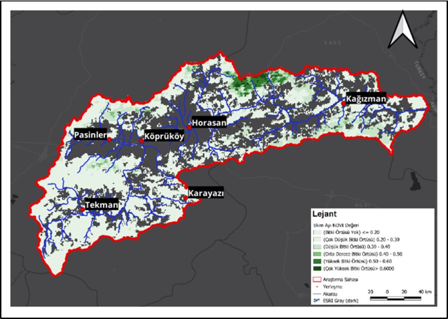 Google Earth Engine ve MODIS Tabanlı NDVI Verileri ile Aras Nehri Yukarı Kesiminde Bitki Örtüsü Üzerindeki Ekim Ayı Değişimlerinin İncelenmesi (2001-2022)