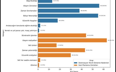 Coğrafya ve sosyal bilgiler öğretmenlerinin okul dışı öğrenme uygulamalarının (gezi) analizi ve şehre yönelik turizm farkındalıklarının incelenmesi: Samsun örneği